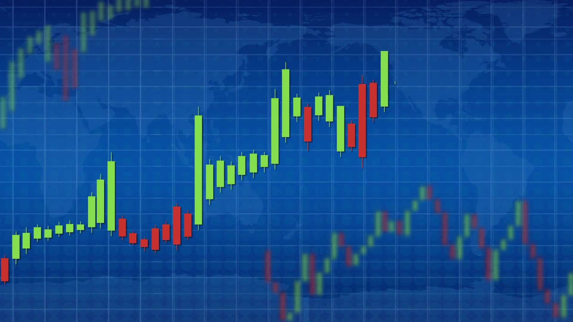 Animated Candlestick Chart Showing Dynamic Stock Footage SBV-353186733 ...