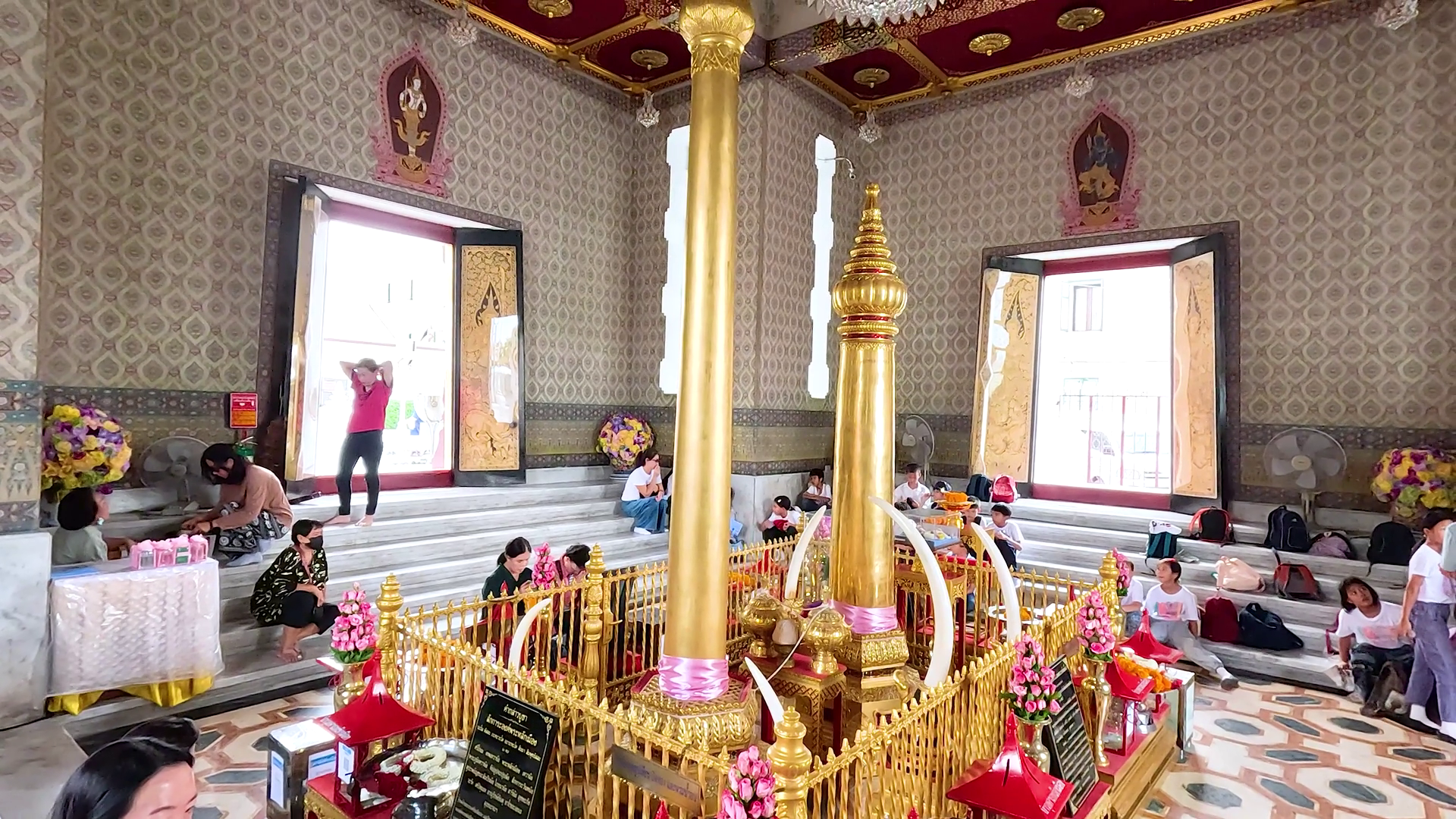 Cultural Ritual At Bangkok Shrine Stock Footage SBV-352452691 - Storyblocks