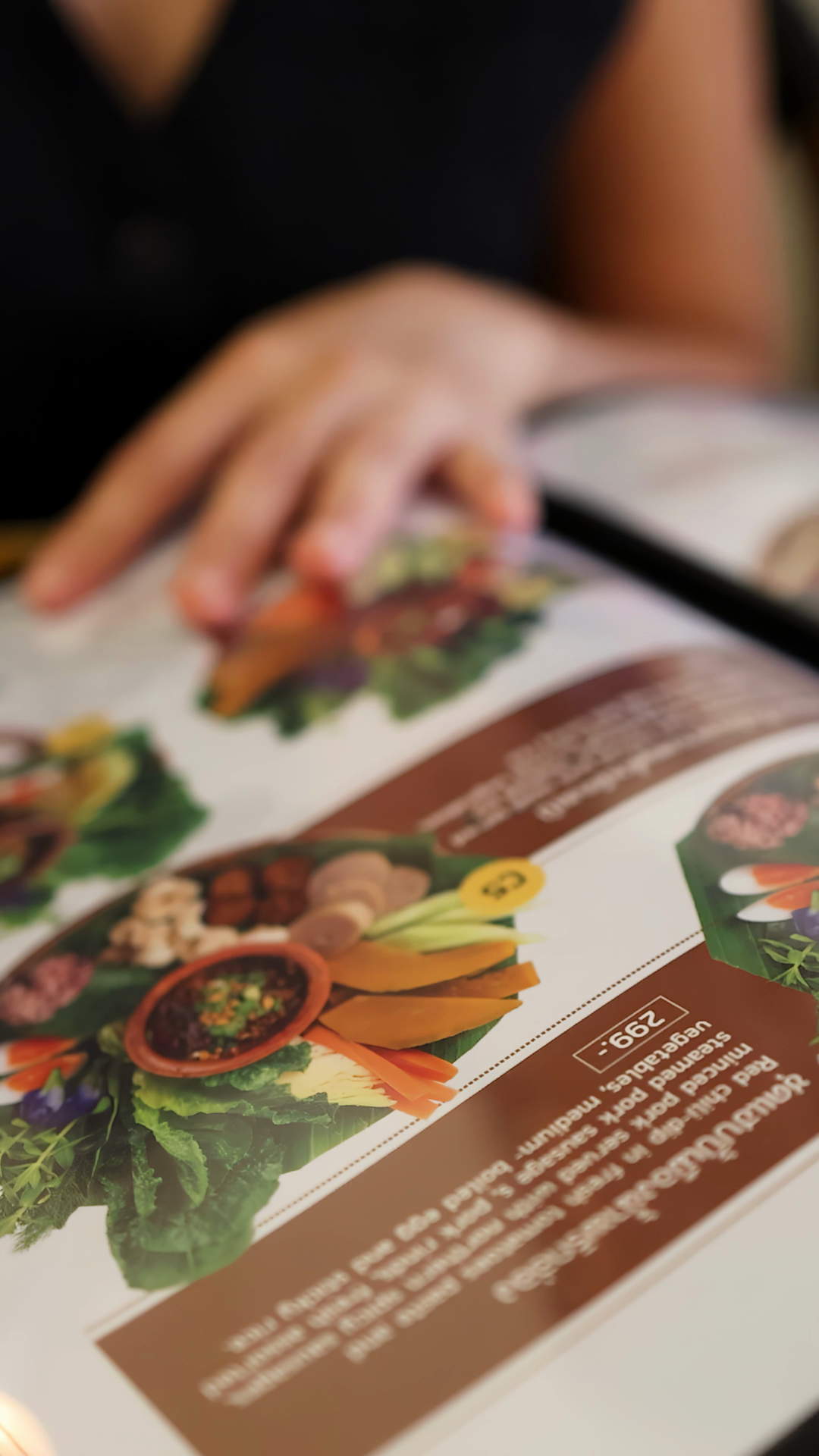 Browsing Northern Thai Cuisine Menu In Stock Footage SBV-353154823 ...