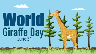 Celebrating World Giraffe Day Animation