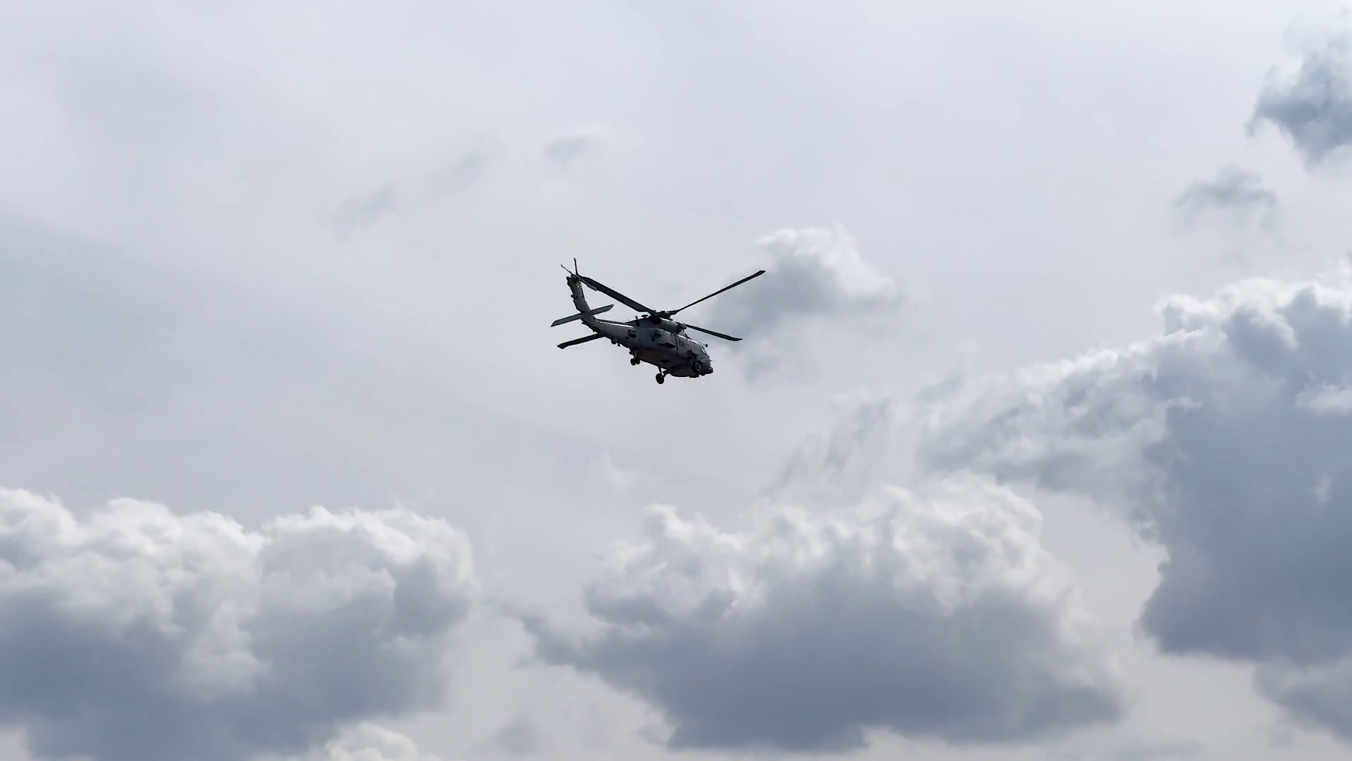 Sikorsky Seahawk Helicopter In Flight Over Stock Footage SBV-352396614 ...