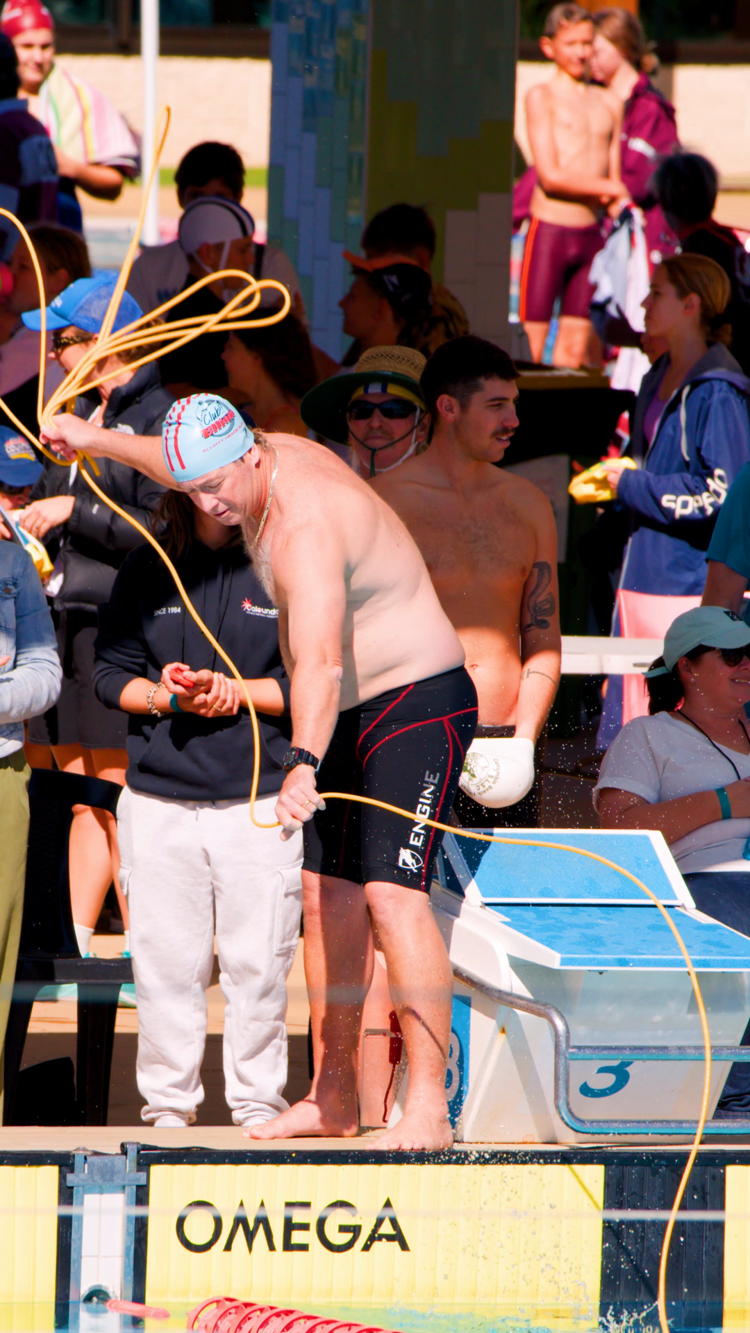Surf Lifesaving Rescue Rope Throw At Stock Footage SBV-353042673 ...