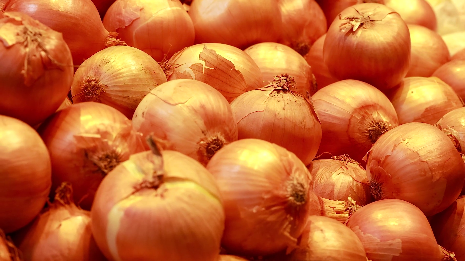 Selecting Yellow Onions At Supermarket Stock Footage SBV-352451714 ...