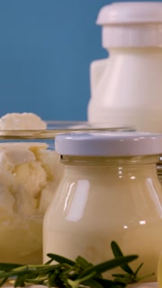 Assorted Dairy Products Display