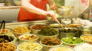 Preparing Chinese Street Food in Hong Kong