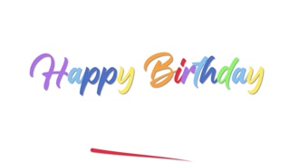 Colorful Happy Birthday Animation