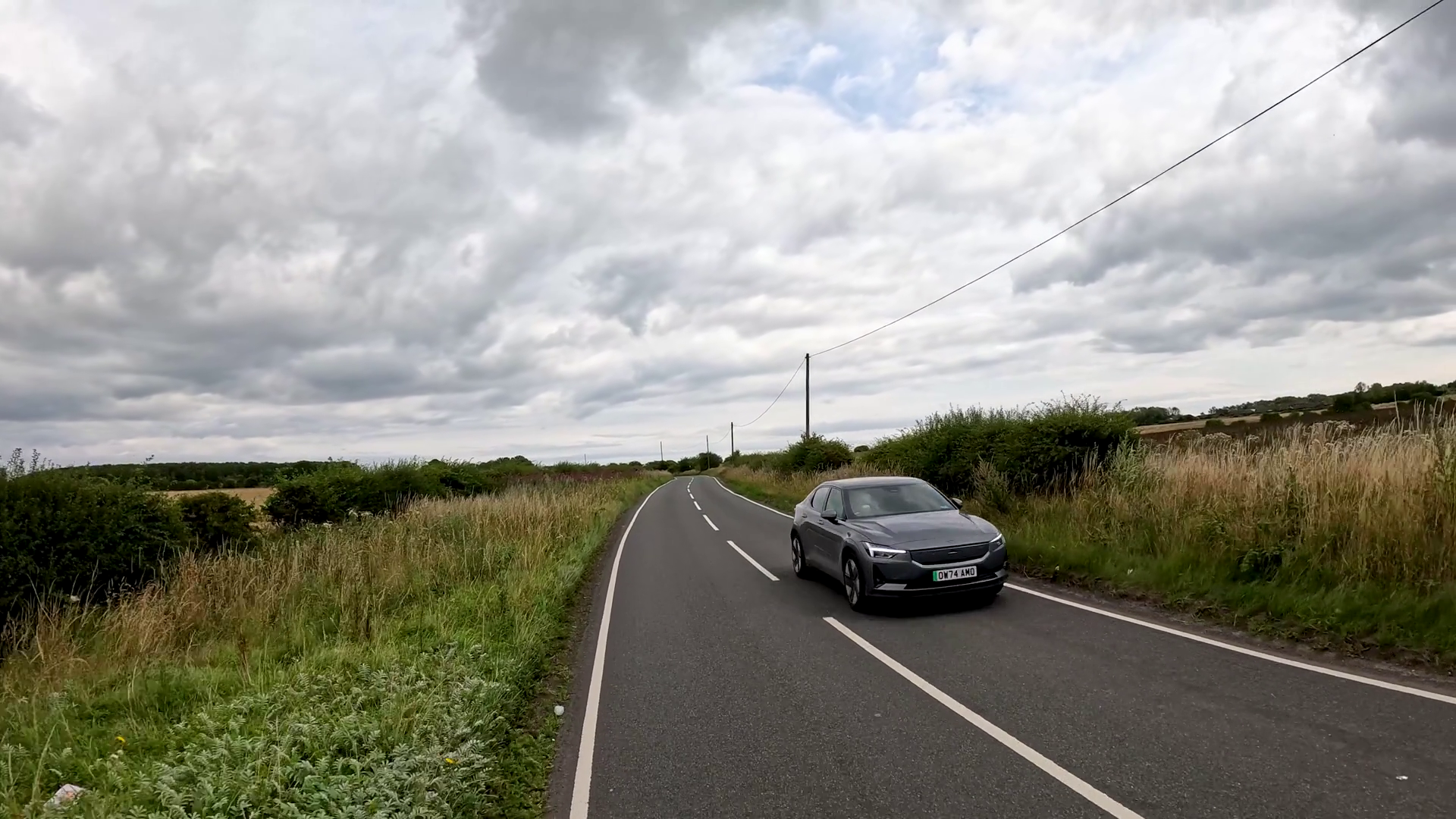 Car Driving Along Rural Road In English Stock Footage SBV-352709415 ...