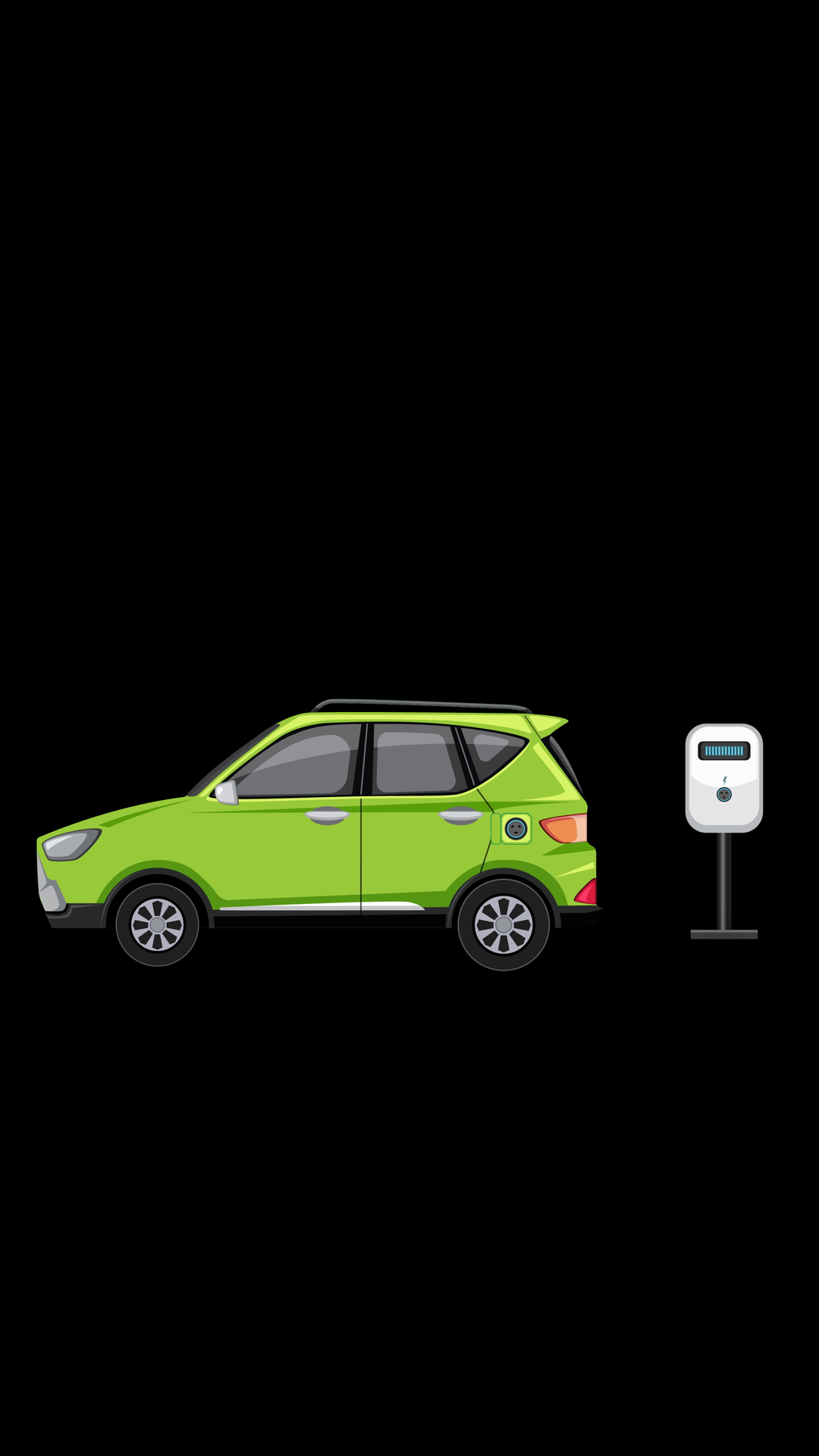 Electric Car Charging Animation With Battery Stock Footage SBV ...
