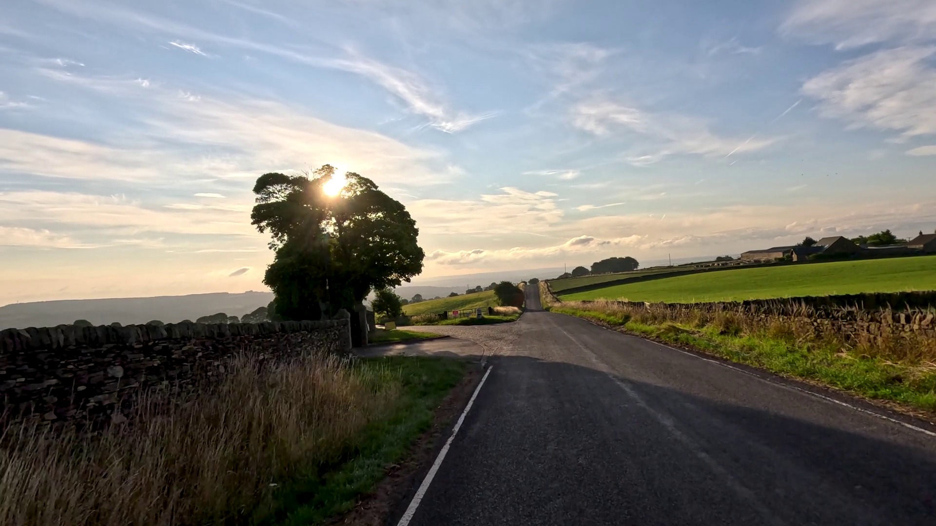 Driving Down Rural English Countryside Road Stock Footage SBV-352594187 ...