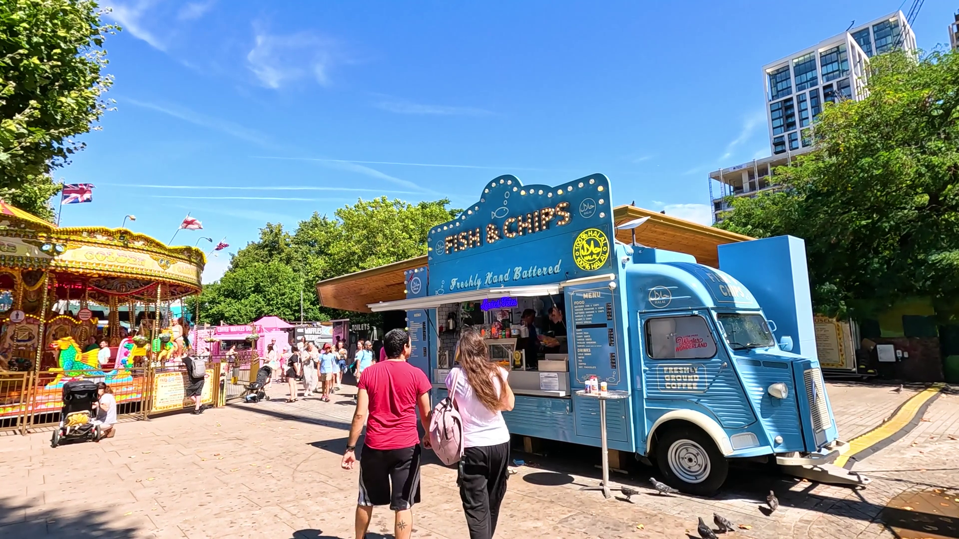 Southbank Centre Carousel Food Truck Stock Footage SBV-352755963 ...
