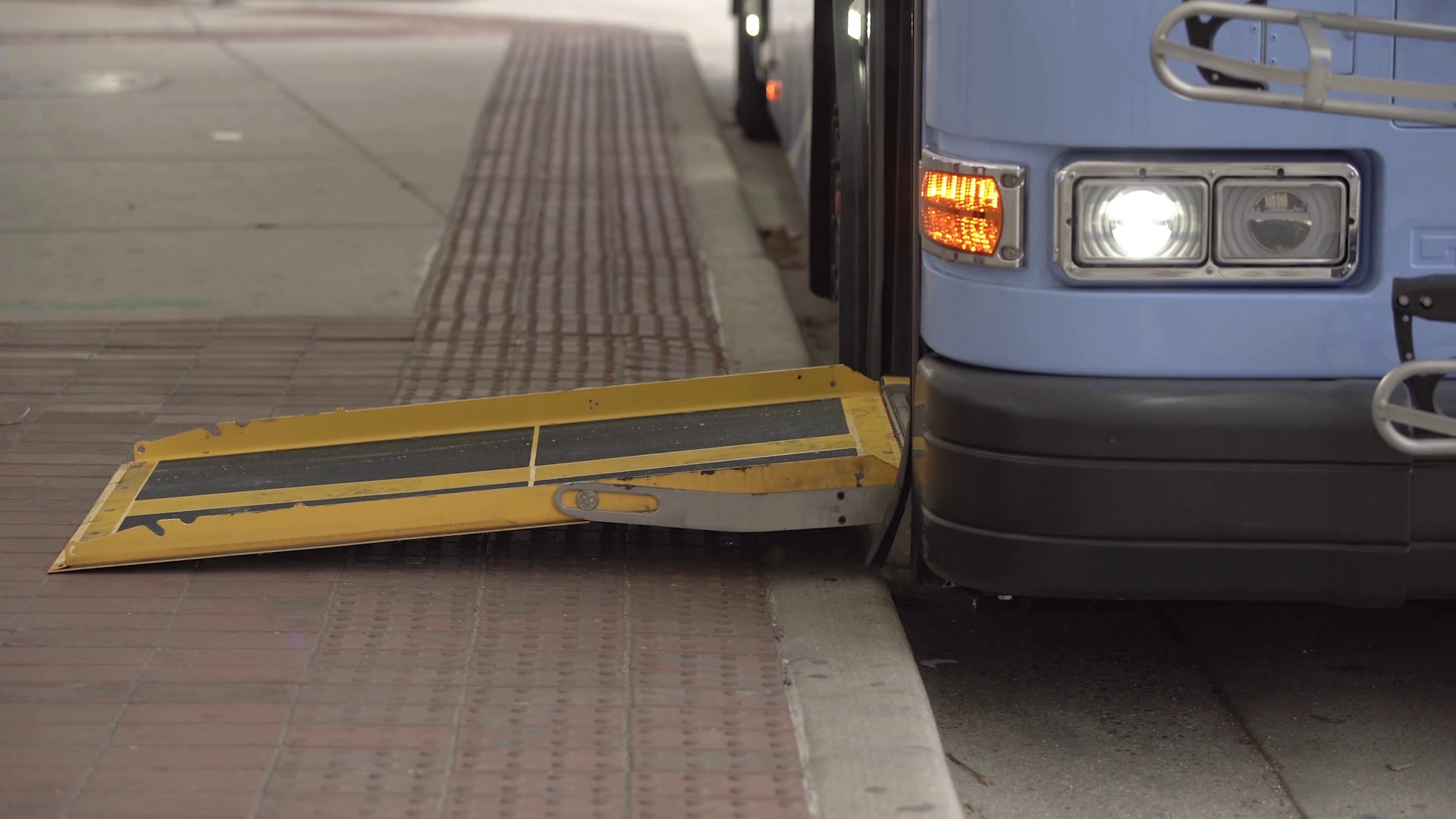 People Walking On Bus Ramp On Public Transit Stock Footage SBV ...