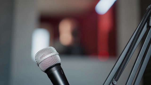 Podcast Studio Background Stock Footage: Royalty-Free Video Clips ...