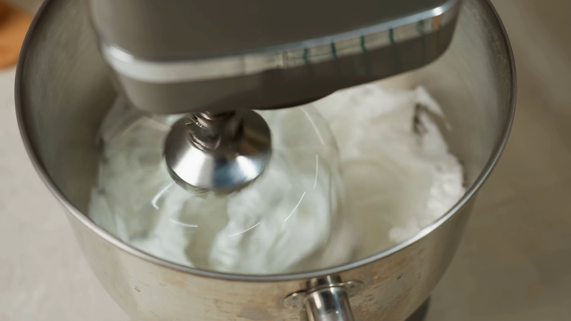 Close Up Of Electric Mixer Actively Blending Stock Footage SBV ...