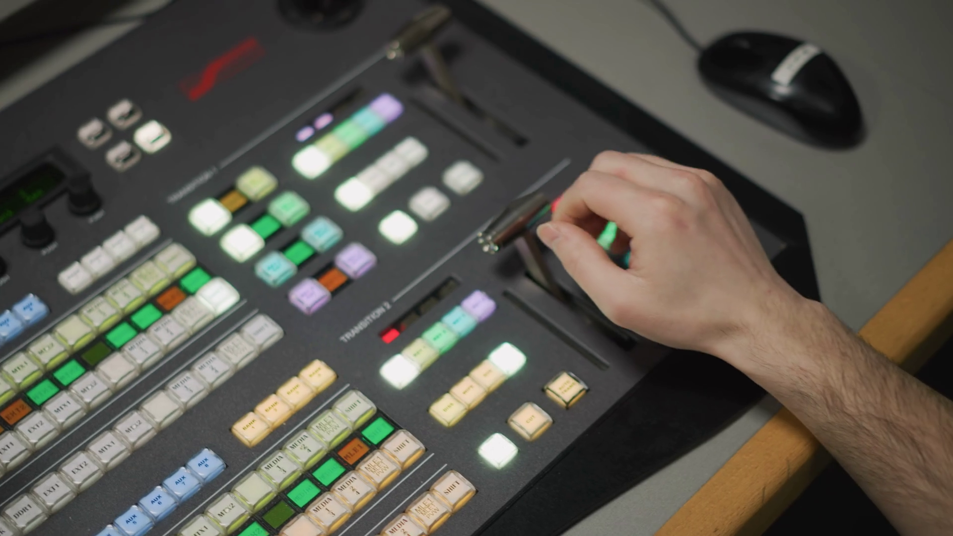 Close-up Of Hand Operating Control Panel Stock Footage SBV-352486699 ...