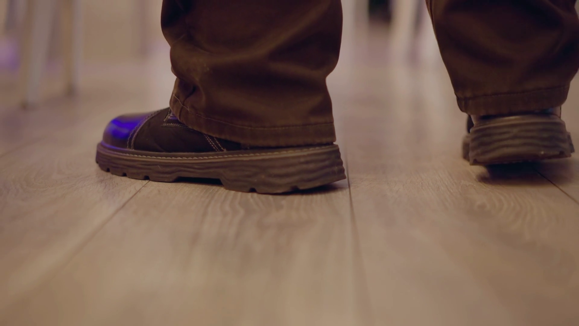 Close-up Shot Of Man S Feet Walking On Stock Footage SBV-352457032 ...