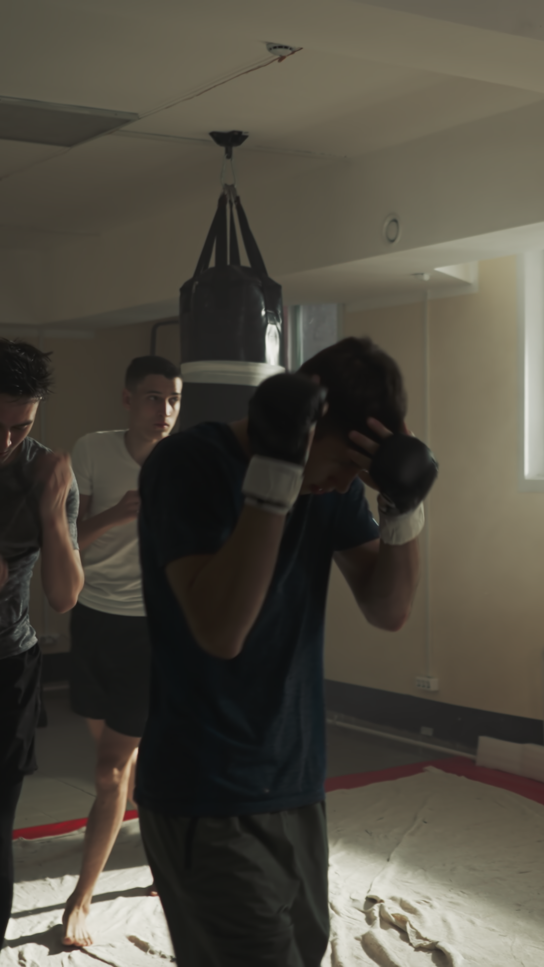 Professional Trainer In Boxing Gear Shows Stock Footage SBV-353342690 ...