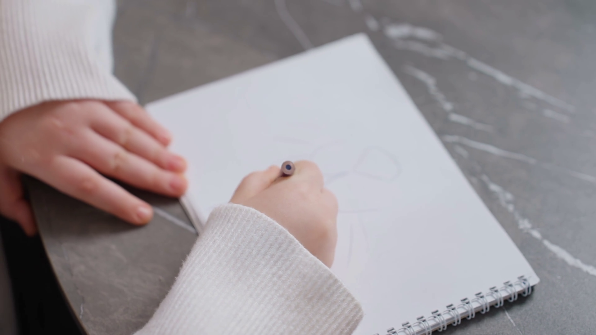 Closeup Of Student Hand Drawing With Purple Stock Footage SBV-352841295 ...
