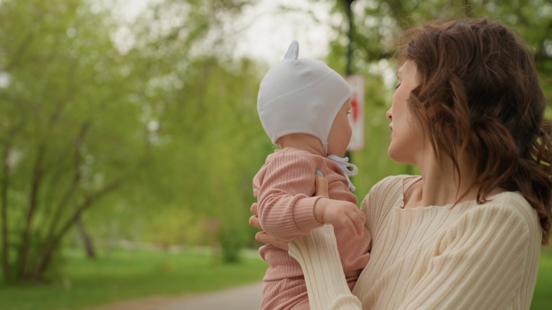 Concerned Mother Holds Child Protectively Stock Footage SBV-353504147 ...