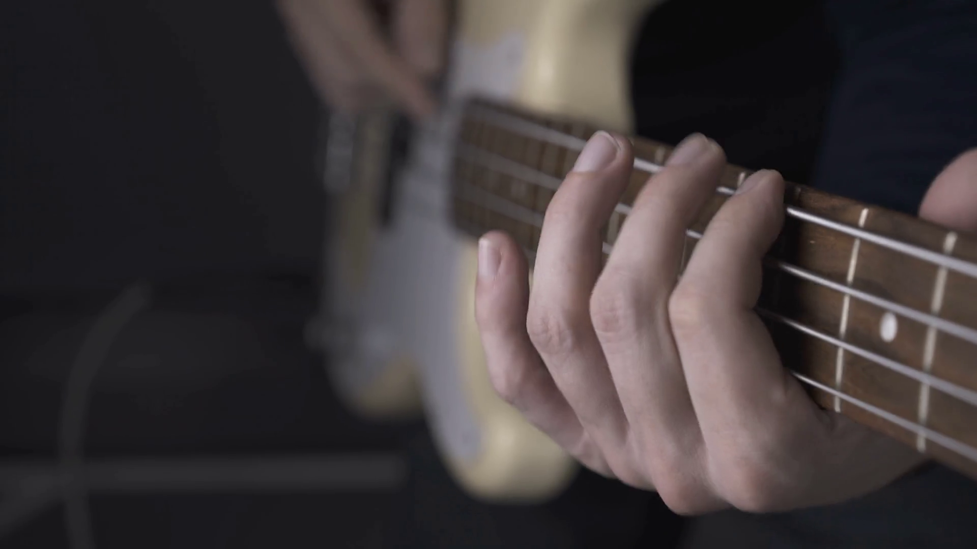 Cu: Skilled Musician Plays Solo On White Stock Footage SBV-347321995 ...