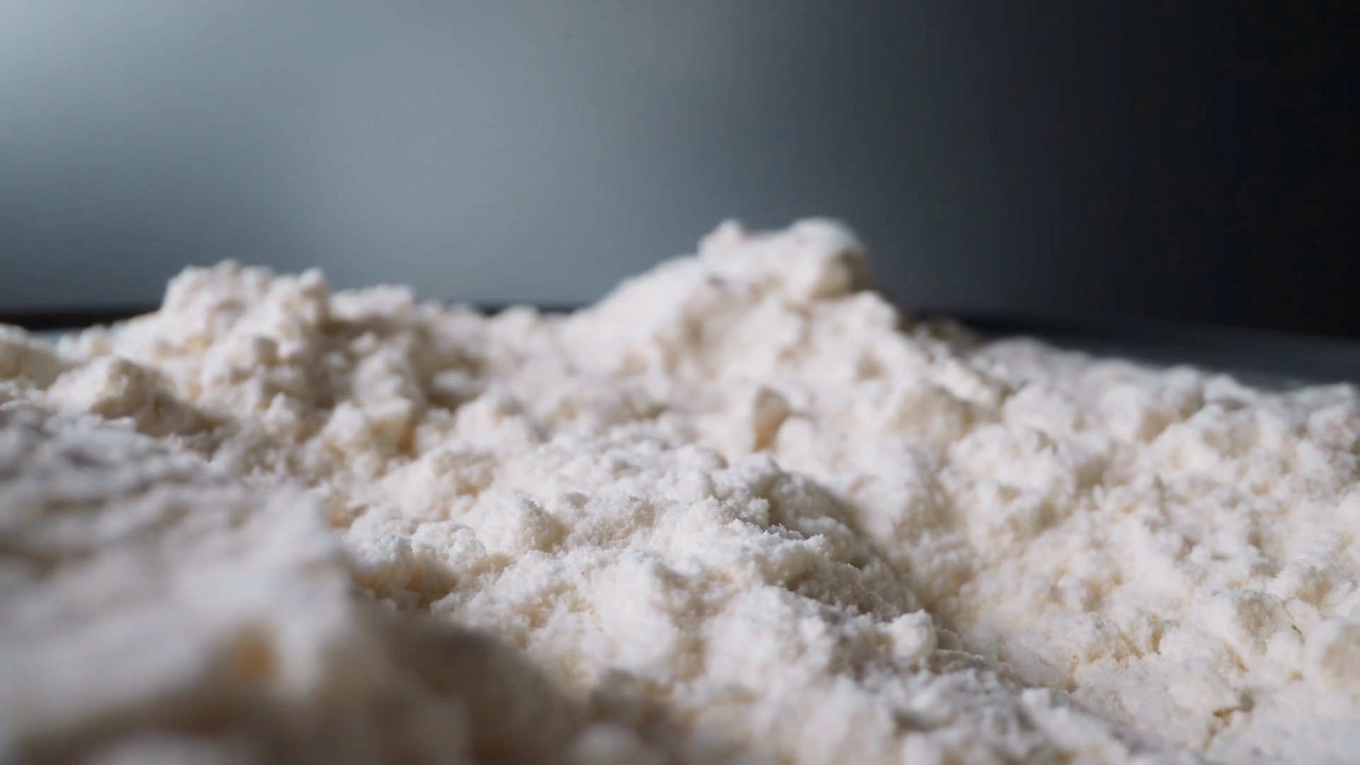 Unsifted Flour Lies Spilled On Table Against Stock Footage SBV