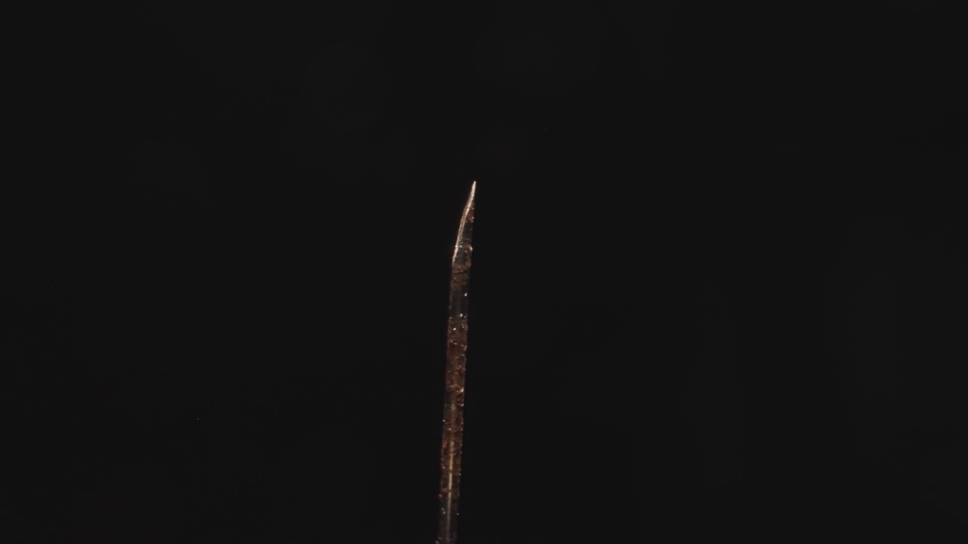 Rusty Needle Of Old Medical Syringe Turning Stock Footage SBV347745537