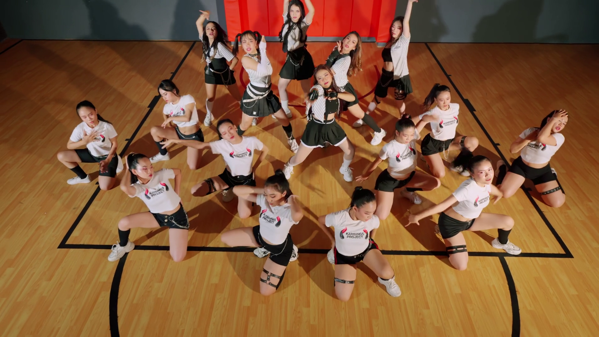 A Dynamic Cheerleading Squad Performing Stock Footage SBV-352276938 ...