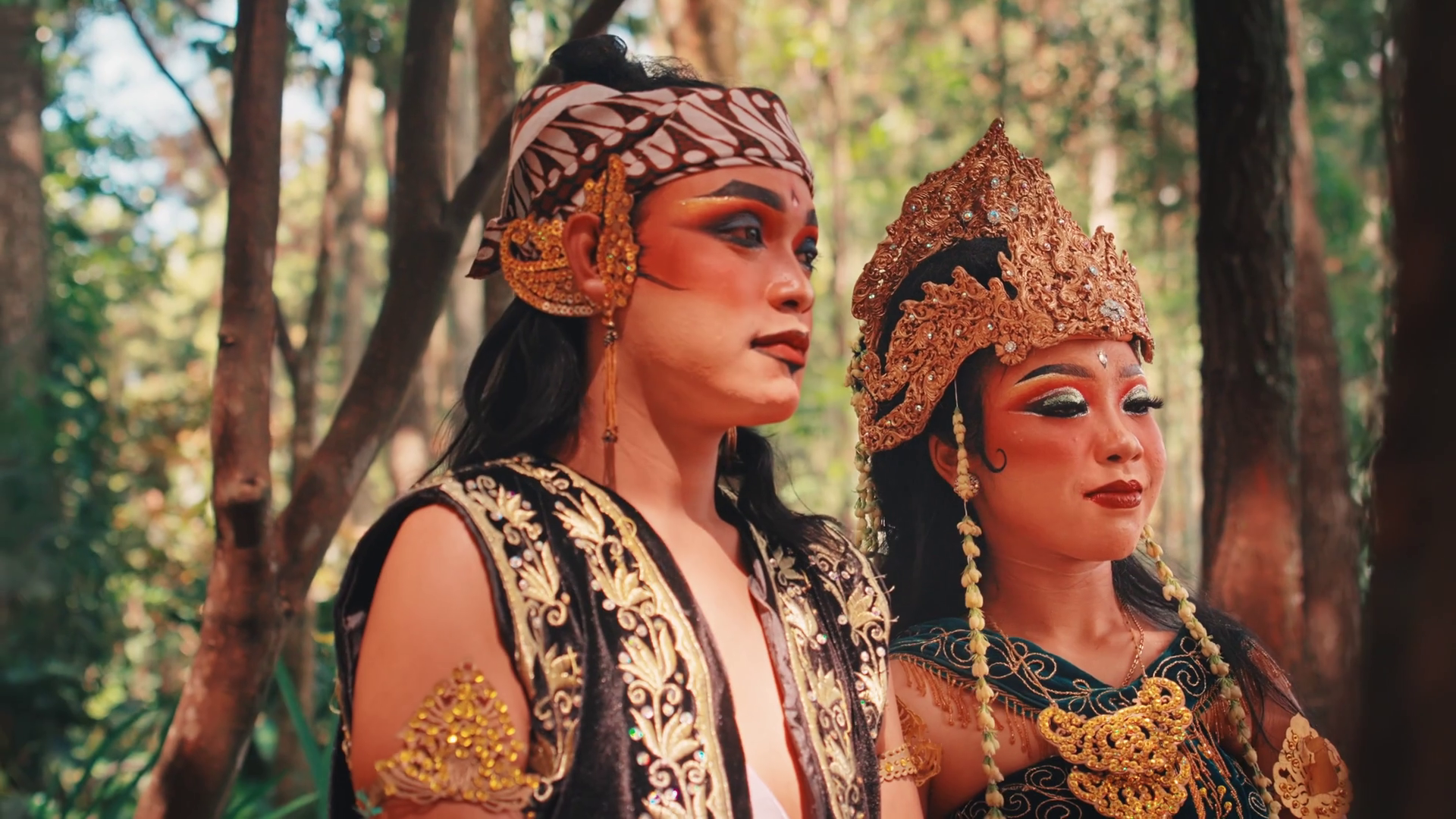 A Beautiful Close-up Of Traditional Javanese Stock Footage SBV ...