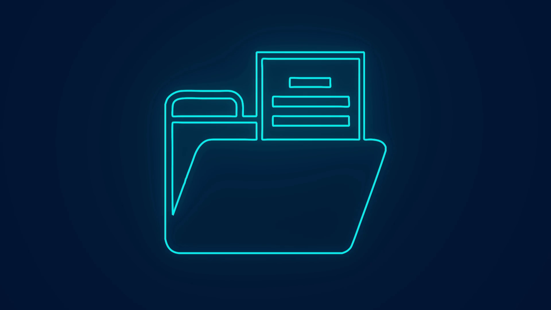 Documents Stored In File Folder Data Storage Stock Motion Graphics SBV