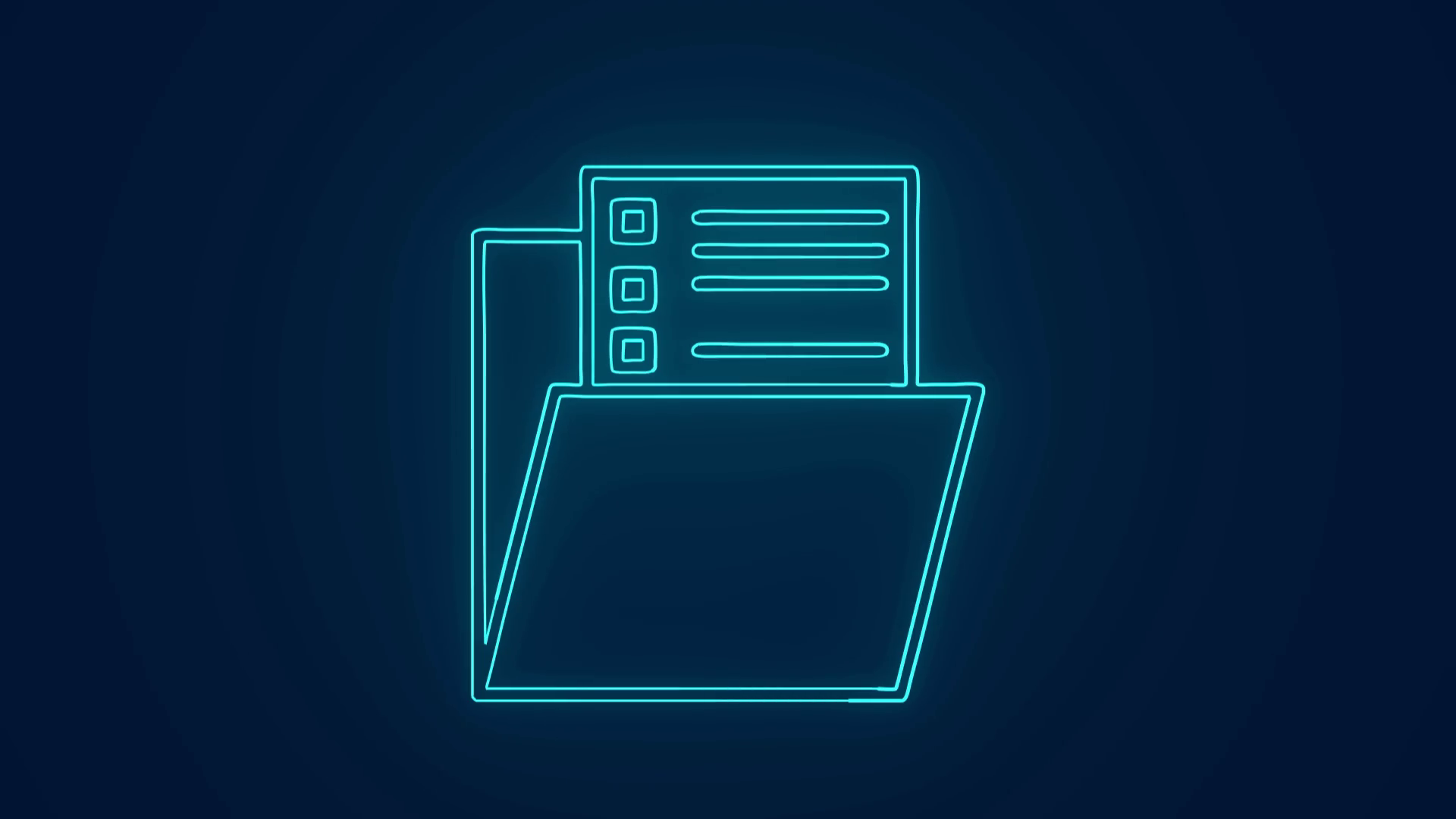 File Folder Storing Information In Computer Stock Motion Graphics SBV ...