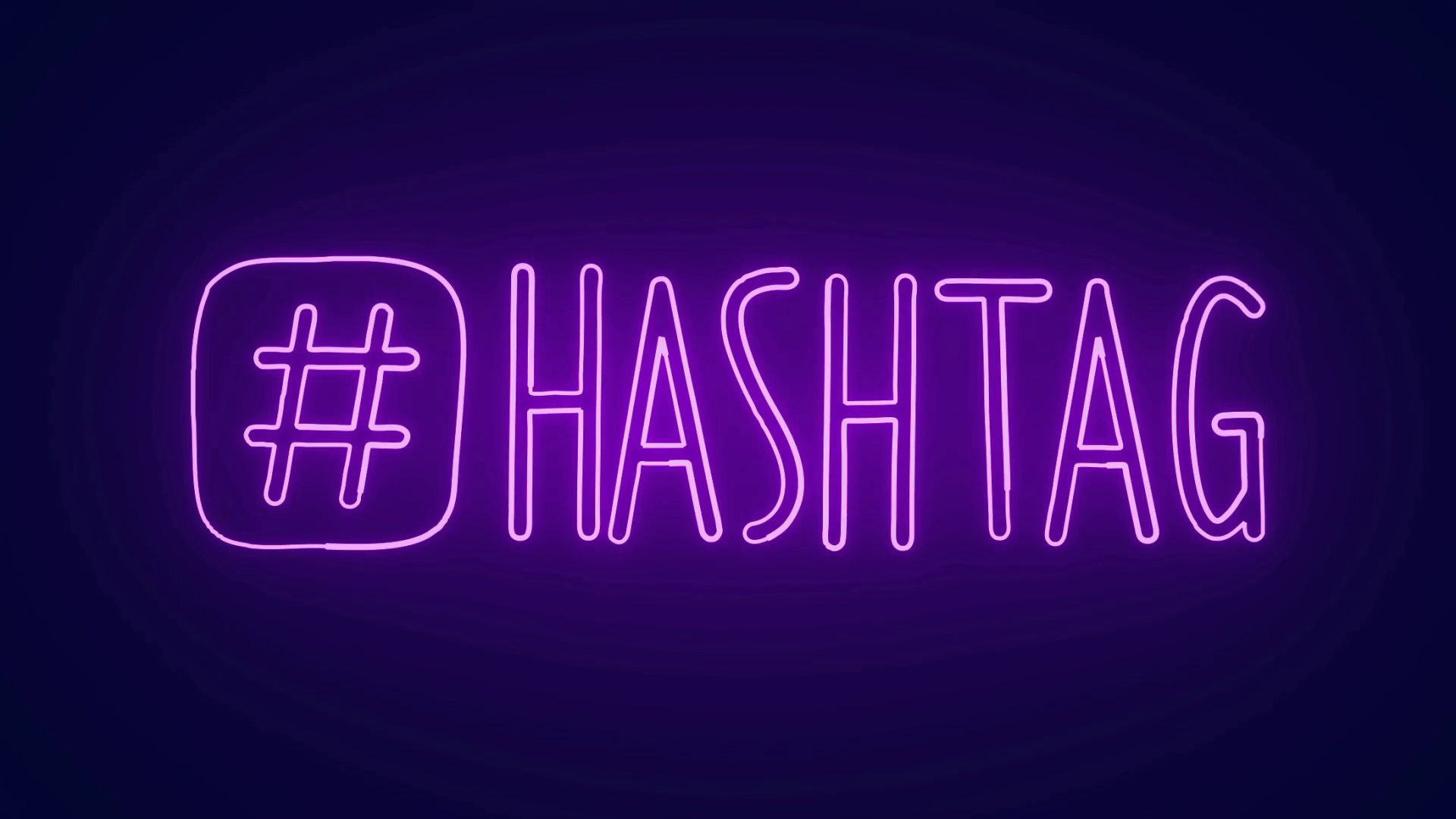 Hashtag Sending Posts Sharing In Social Media Stock Motion Graphics SBV