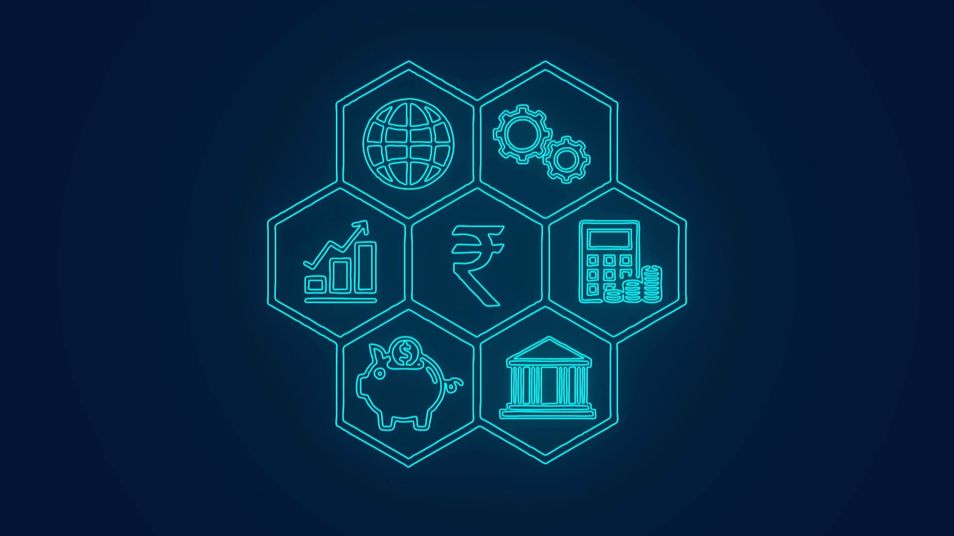 Indian Rupee Business Finance Background Stock Motion Graphics SBV ...