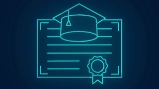 online education learning program school certification  animation