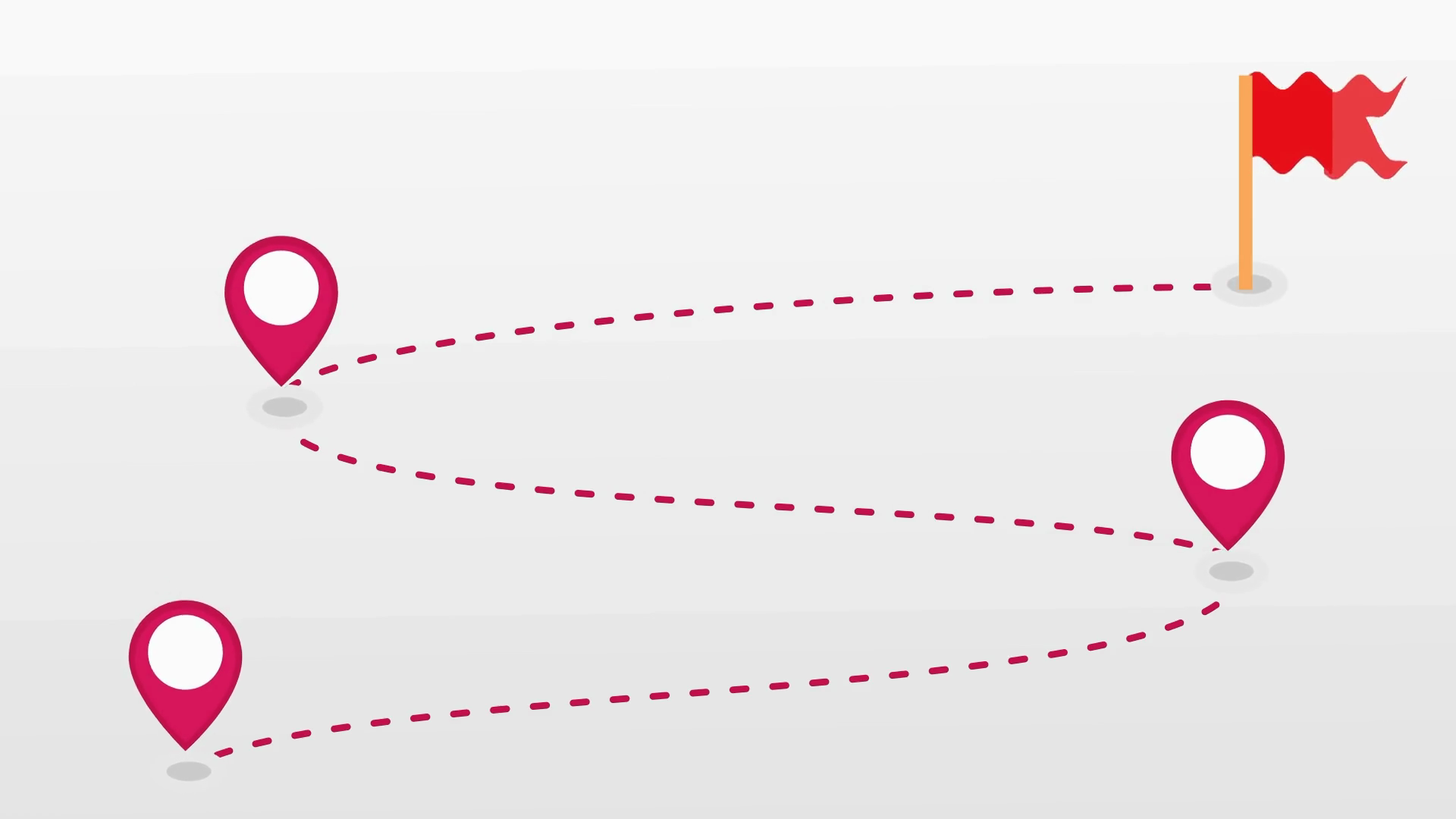 Journey Roadmap With Location Pins Stock Motion Graphics SBV-353750679 ...