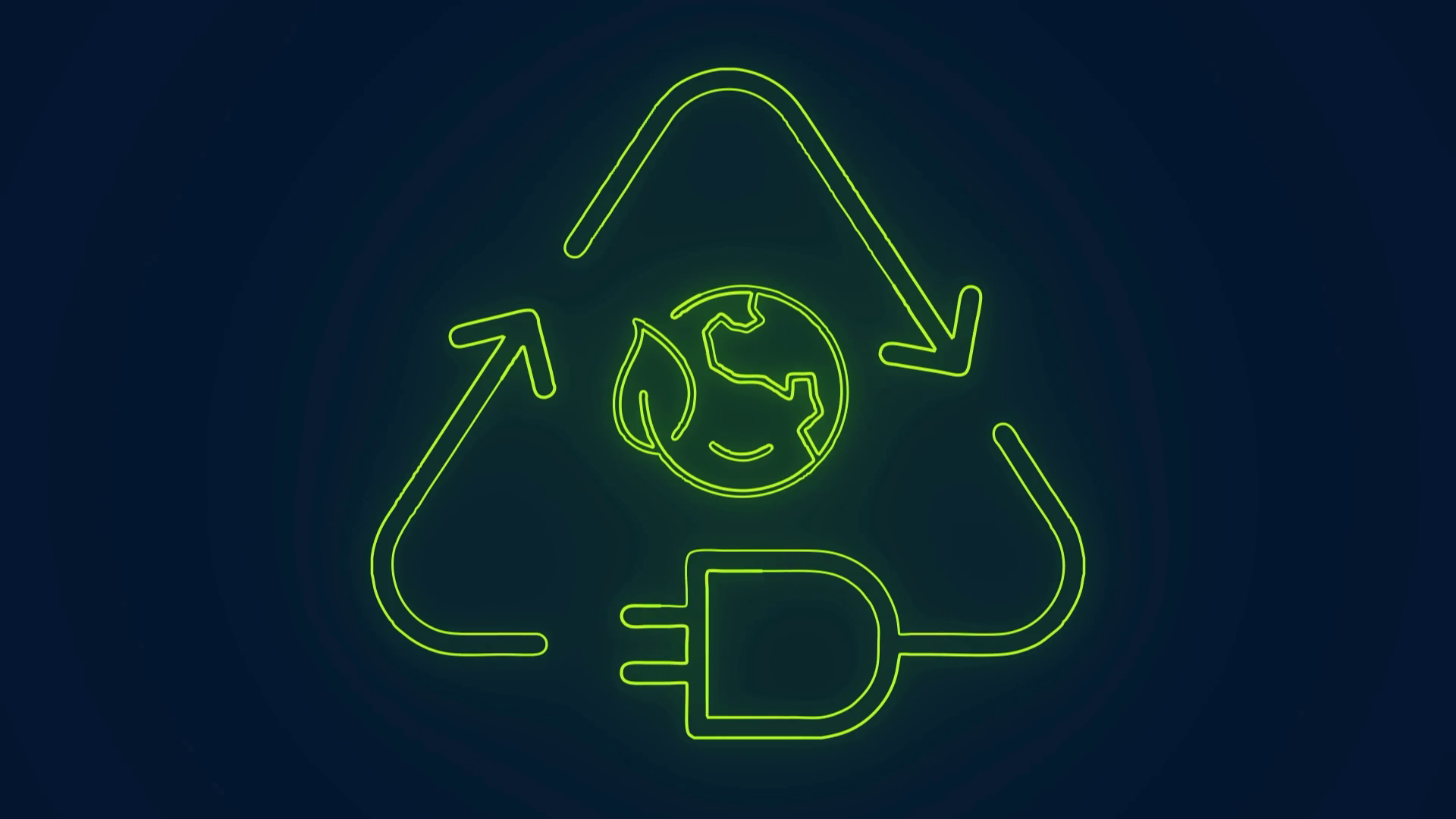 Reuse Reduce Recycle Energy Electricity Stock Motion Graphics SBV