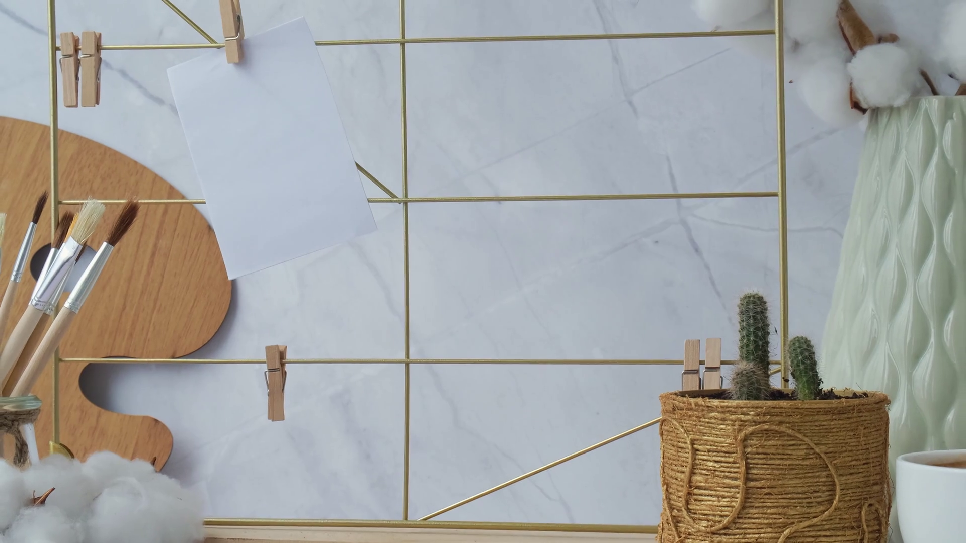 Monthly Planner Cards Posters Mock Ups On Stock Footage SBV348526542