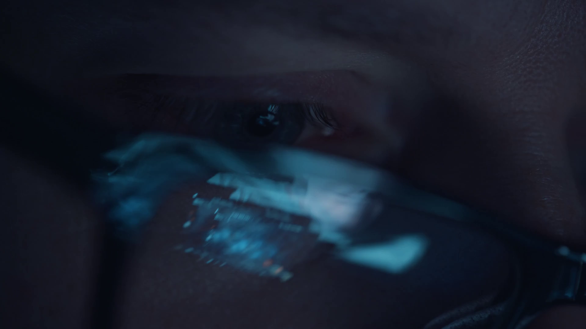 Reflection In Eye Of Computer Screen Stock Footage SBV-351859238 ...