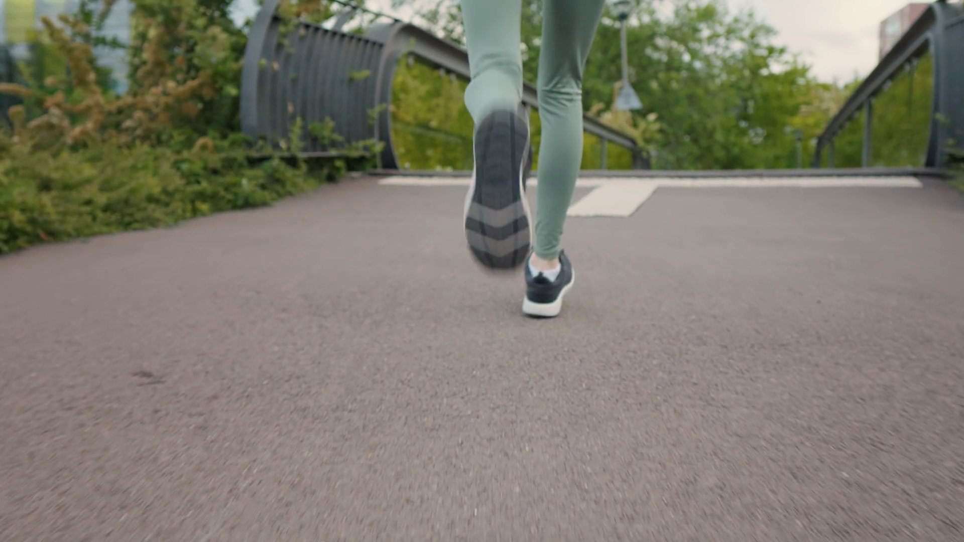 Back View Of Running Feet Intense Cardio Stock Footage SBV-352050831 ...