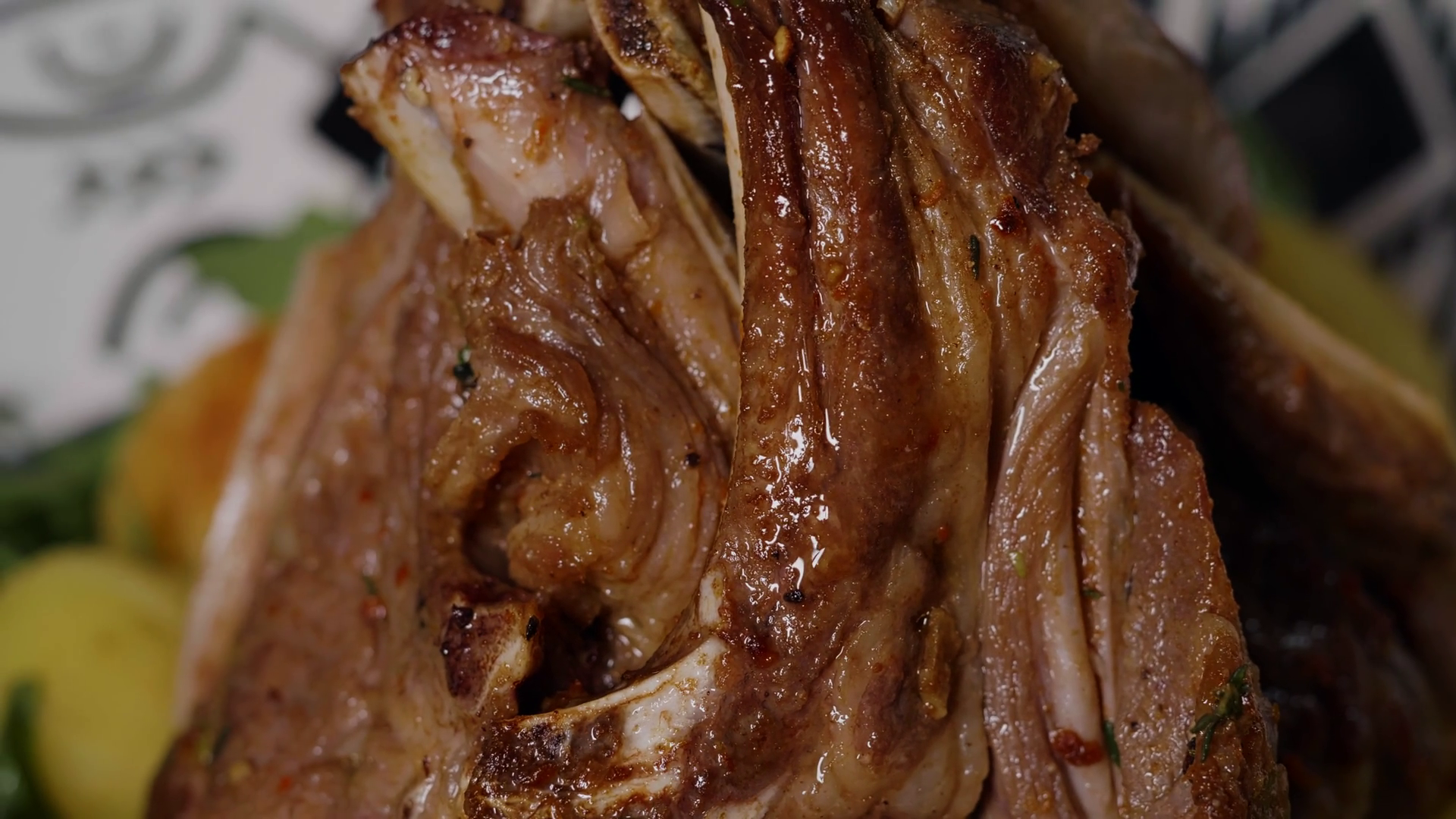 Appetizing Close Up Macro Footage Cooked Stock Footage SBV-352052743 ...