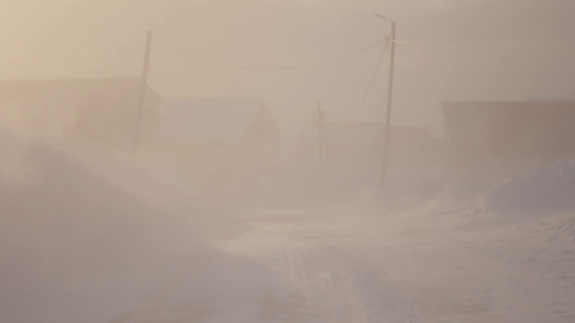 Extreme Snowfall On Windy Day Shot With Stock Footage SBV-352051362 ...