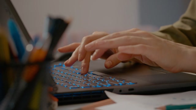 Hands Typing Stock Footage: Royalty-Free Video Clips - Storyblocks