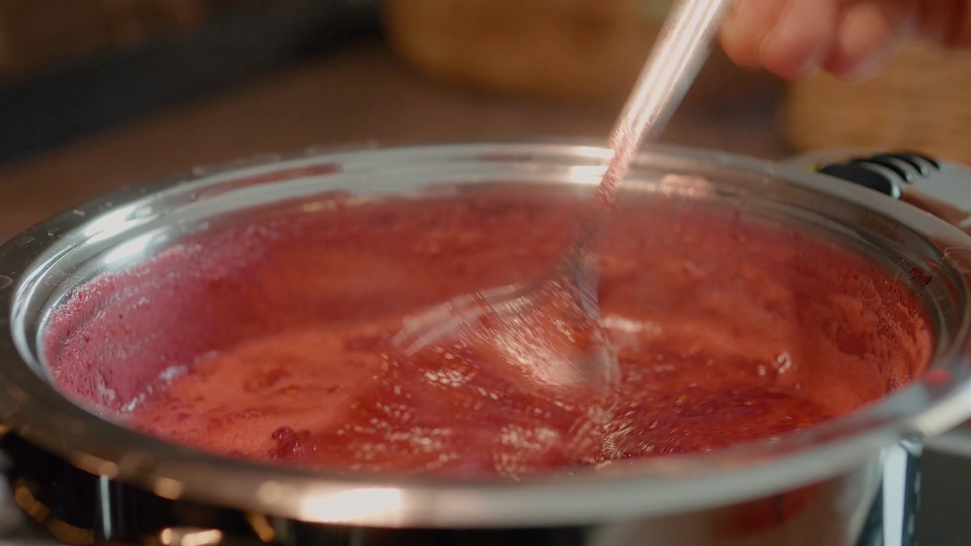 In Cooking Session Fresh Raspberries Are Stock Footage SBV-352642952 ...