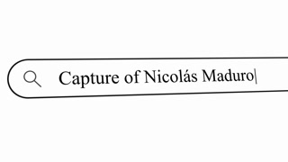 User types a search query about the capture of Nicolas Maduro in a search box. This shows interest in events related to Venezuela and its politics.