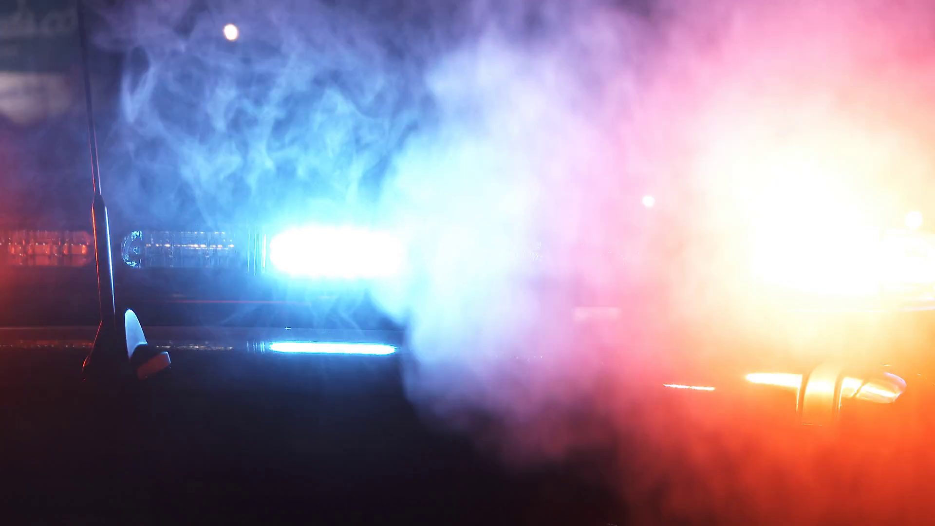 Crime Scene Smoke And Lights Close Up Stock Video Footage Storyblocks