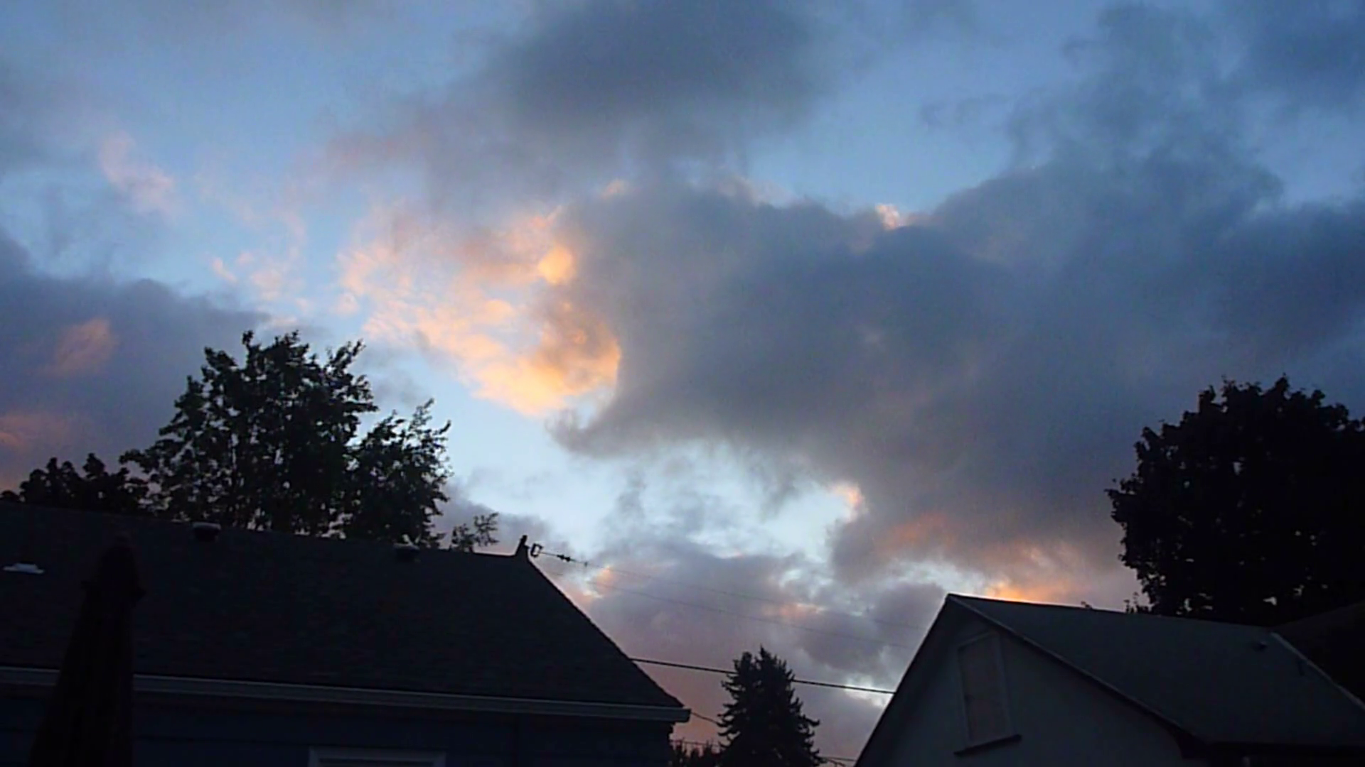 Night Sunset And Homes Time Lapse Stock Video Footage 0015 SBV