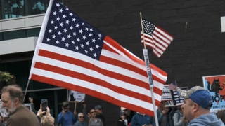 Patriotic Americans Chanting Donald Trump Has Got To Go