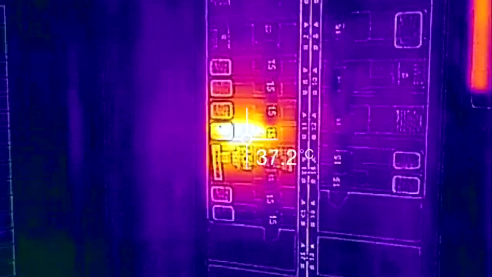 Infrared Thermal Video Imaging Measures Stock Footage SBV347652836