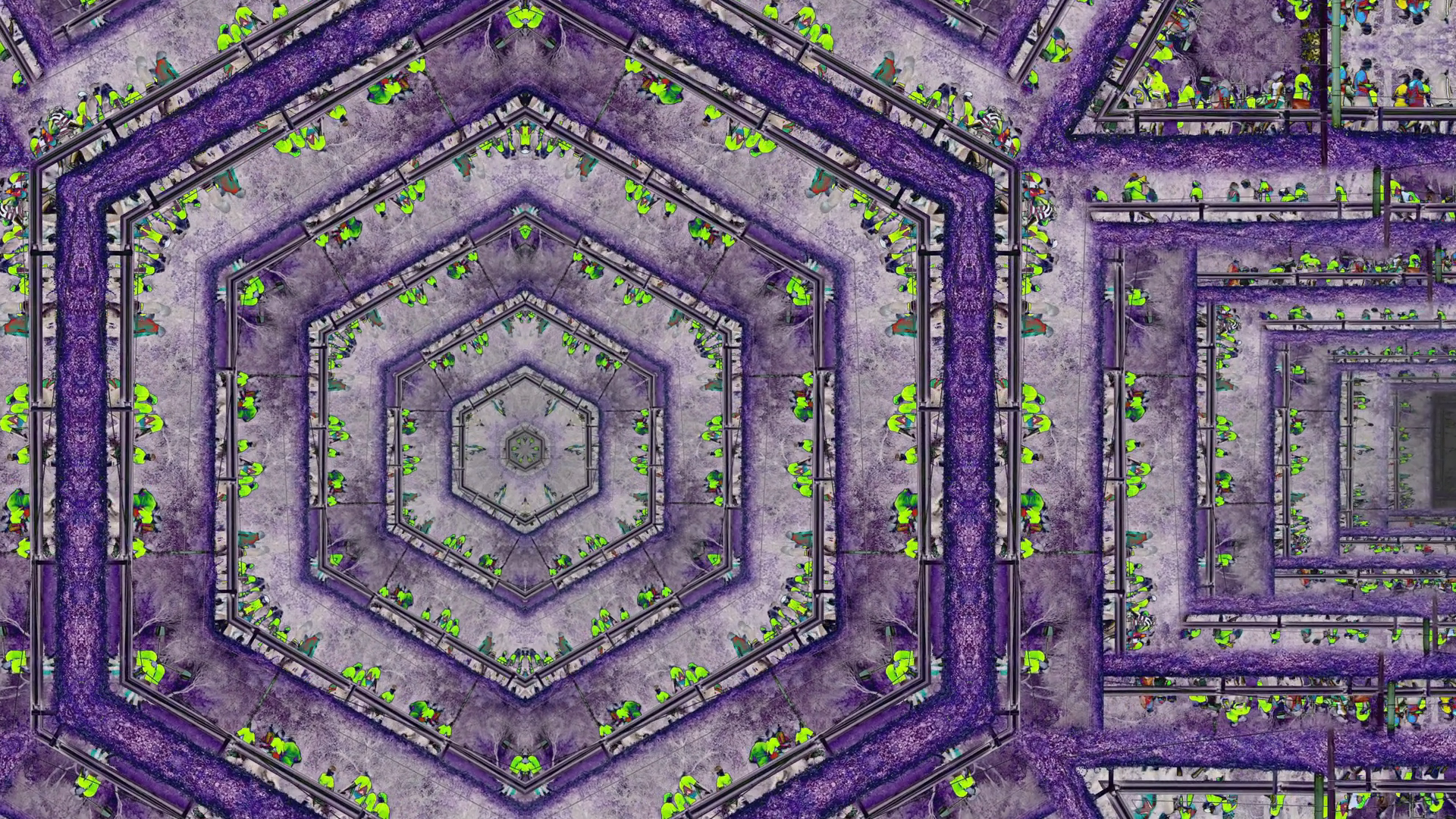 Miniature People Running Kaleidoscopic Maze Stock Motion Graphics SBV ...
