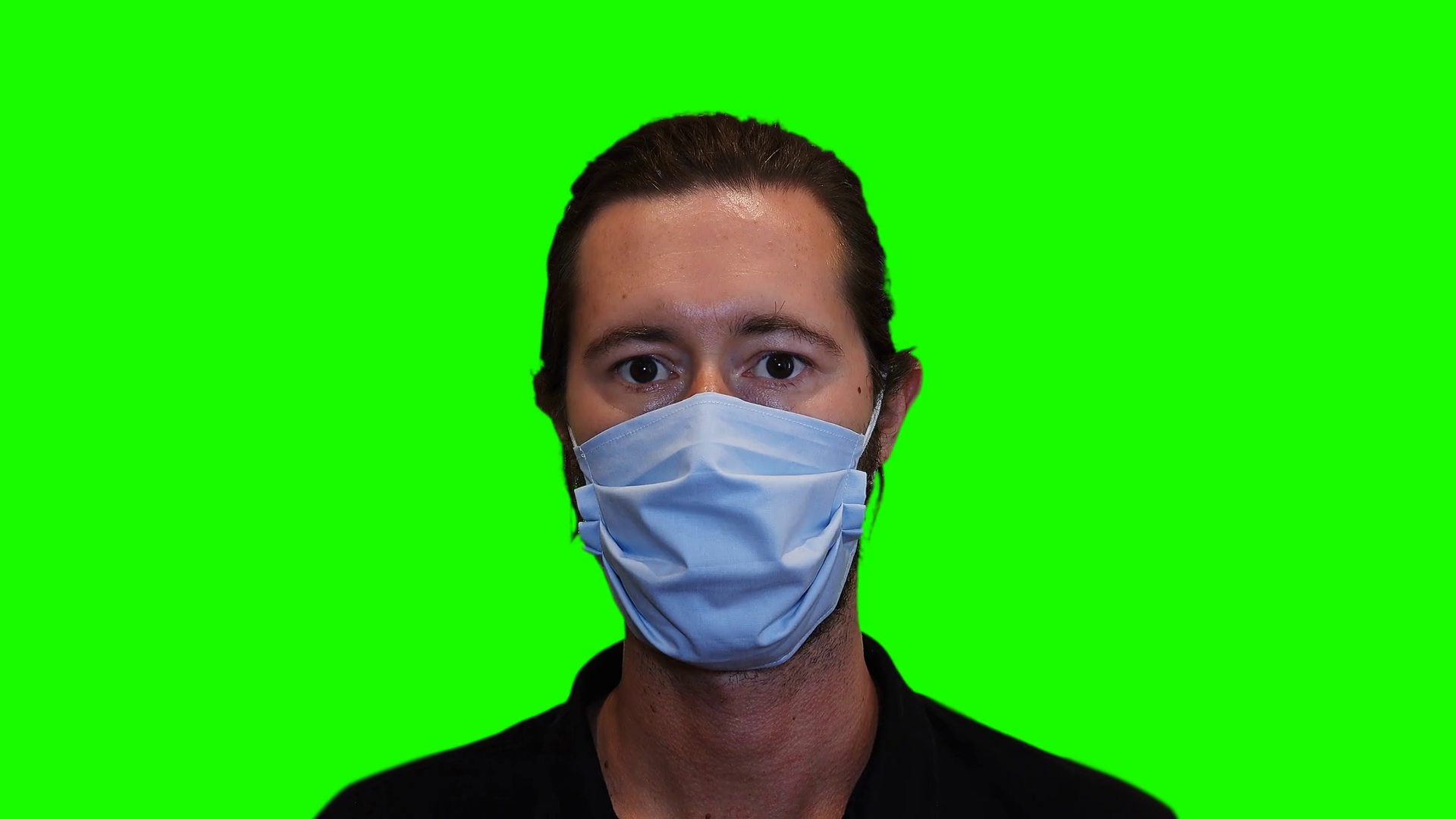 Man Wearing Protective Face Mask On Green Stock Footage SBV-351902362 ...