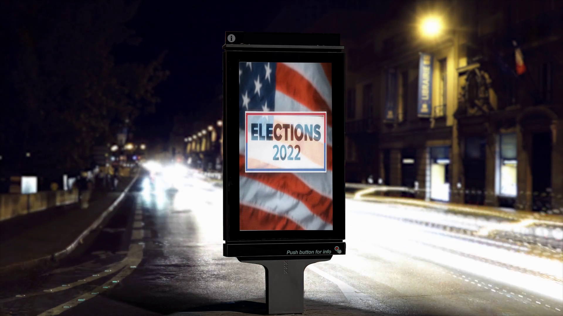 Elections Sign Digital Panel Advertising On Stock Footage SBV-352333669 ...