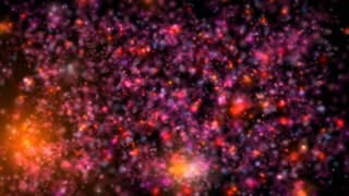 Abstract Cosmic Particles of Vibrant Pink and Red Background